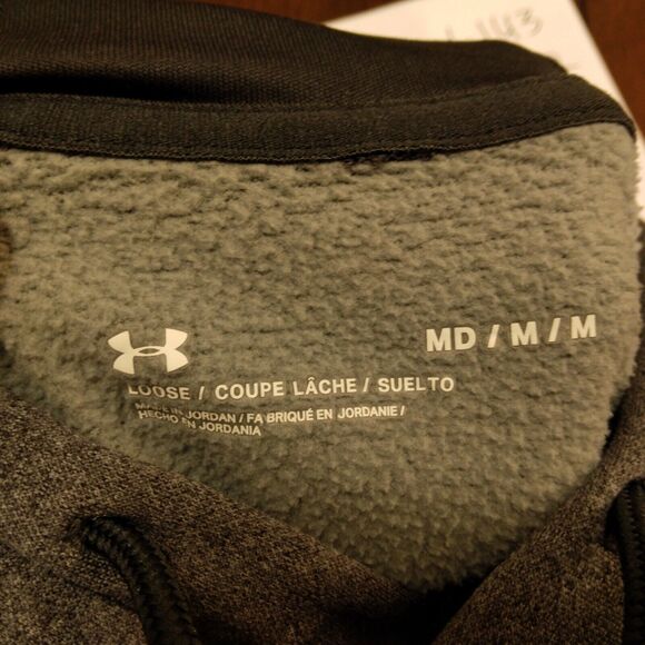 Under Armour freedom hoodie mens M Medium gray loose american flag 1368585 - Picture 7 of 10